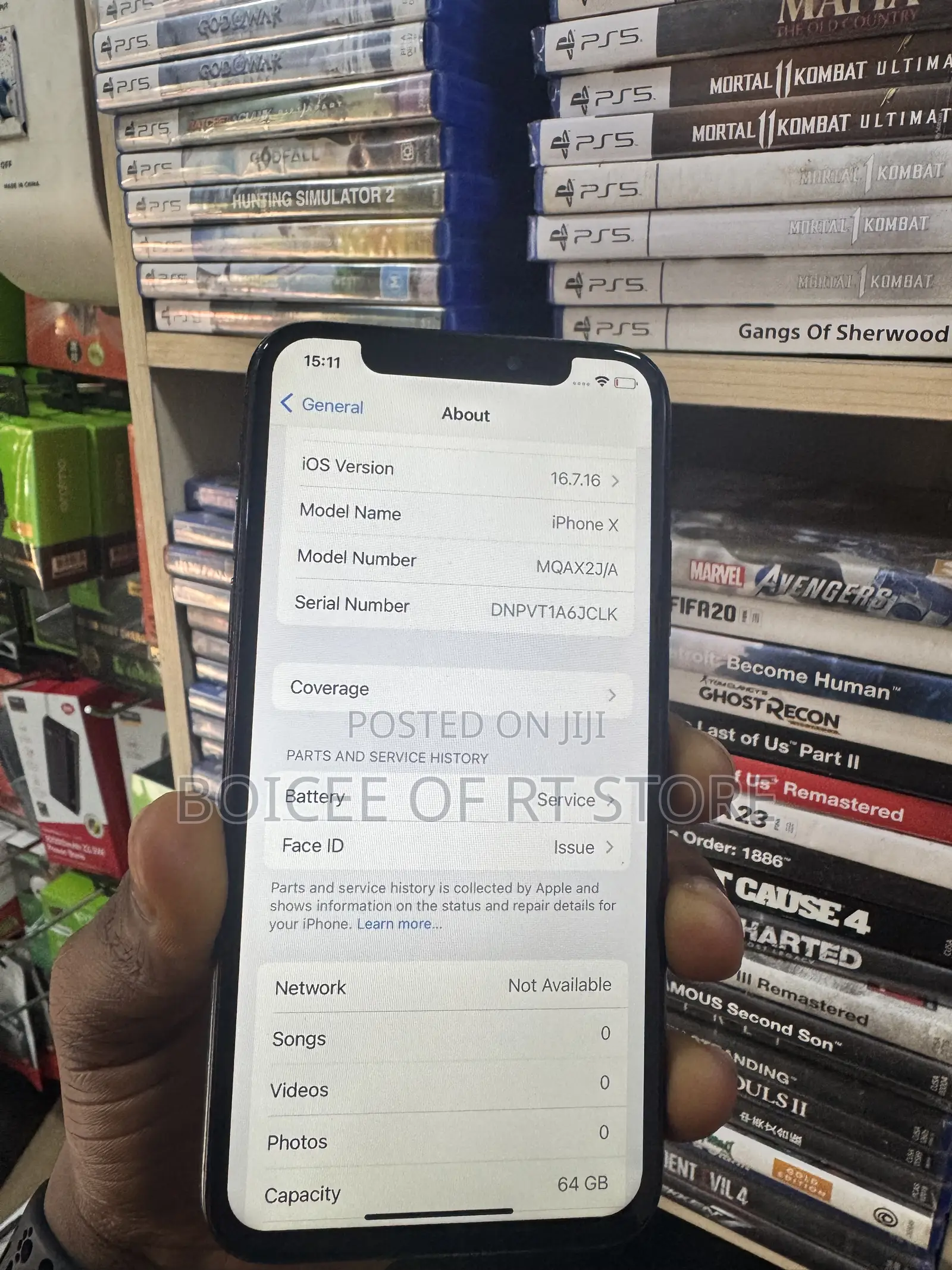 Apple iPhone X 64 GB Black