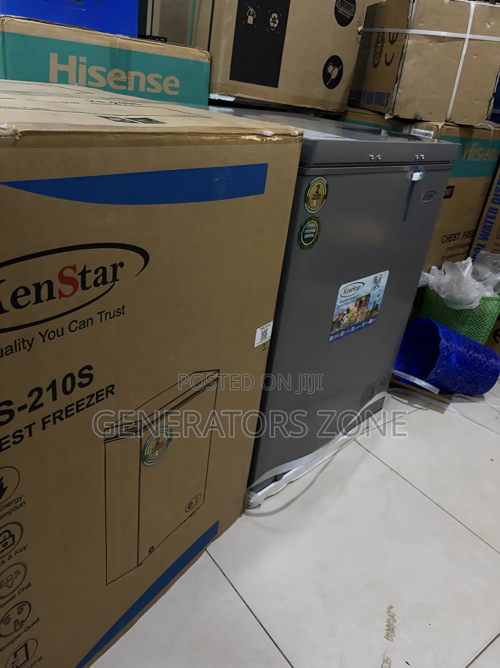 Kenstar KS-210S Compact Large-Capacity Freezer 142l