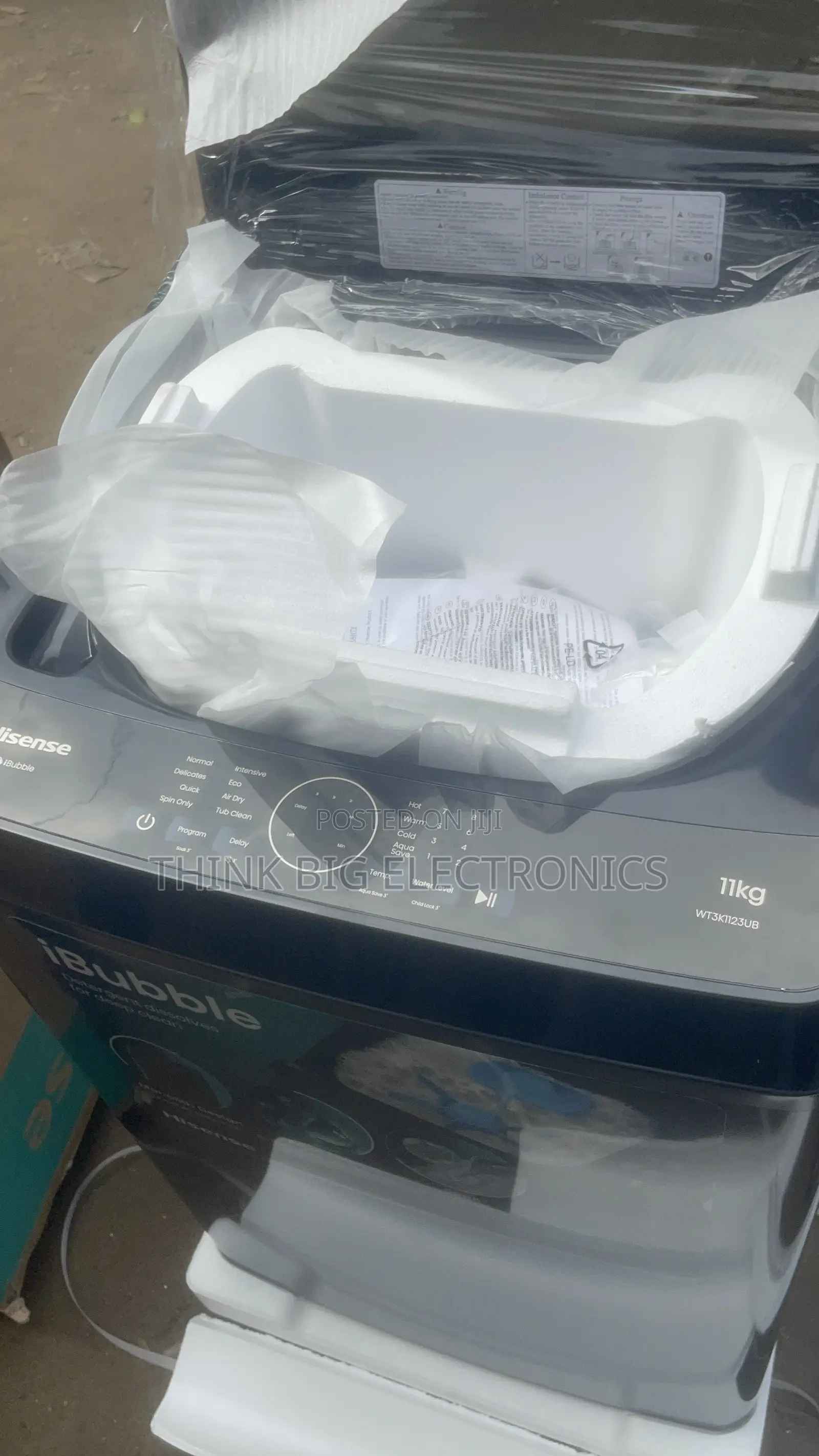 Brand New Hisense 11kg iBubble Top Loader Automatic Washing Machine