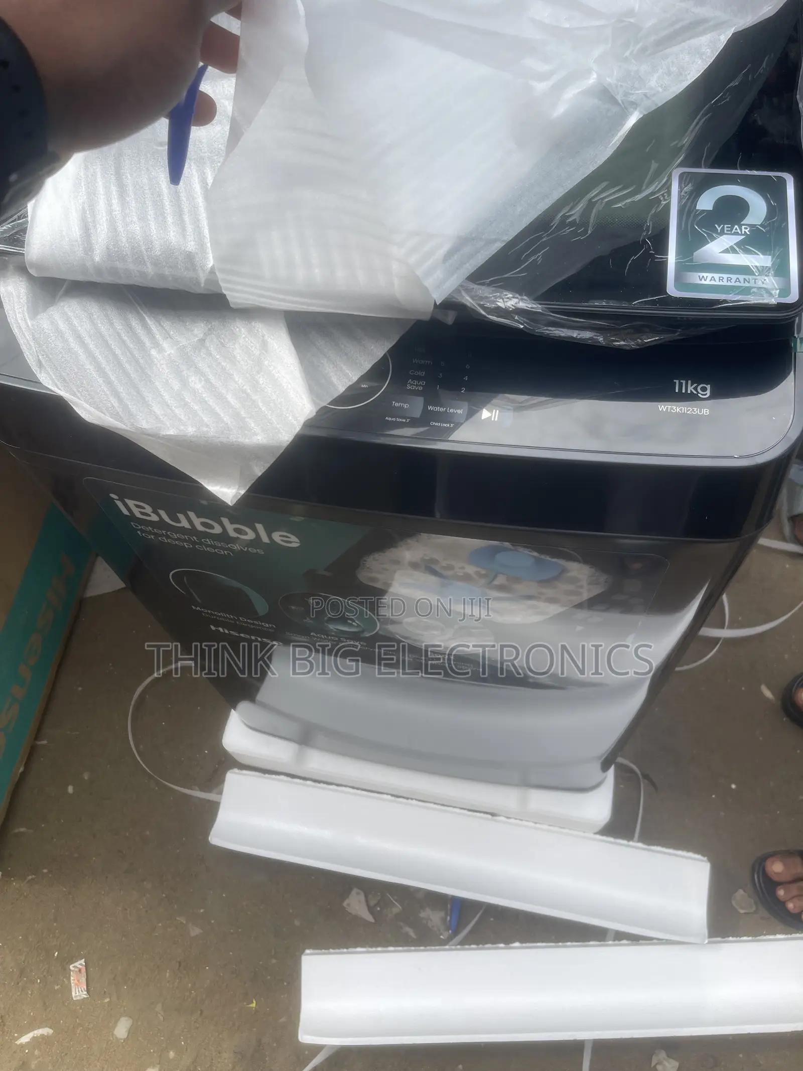 Brand New Hisense 11kg iBubble Top Loader Automatic Washing Machine