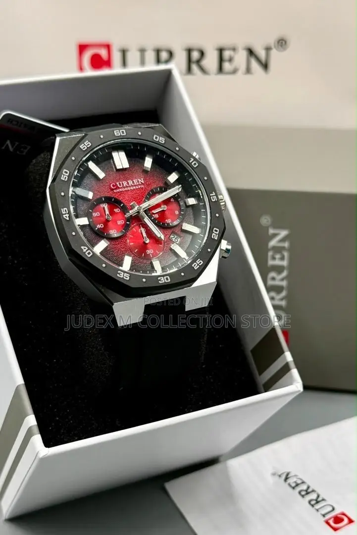 New Curren Active Chronograph Wristwatch With Package