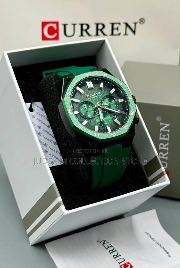 New Curren Active Chronograph Wristwatch With Package
