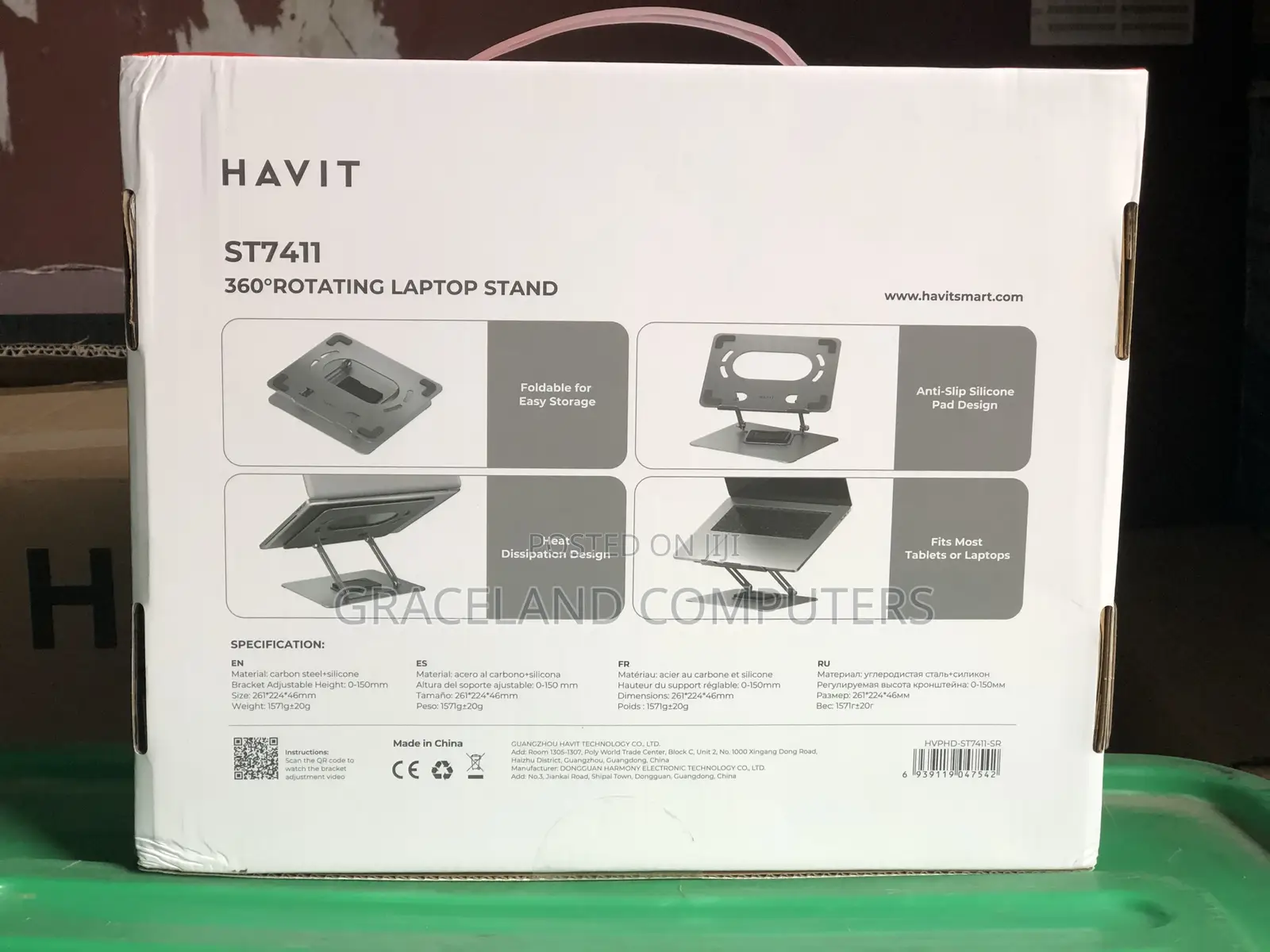HAVIT ST7411 Laptop Stand Rotating 360° Adjustable