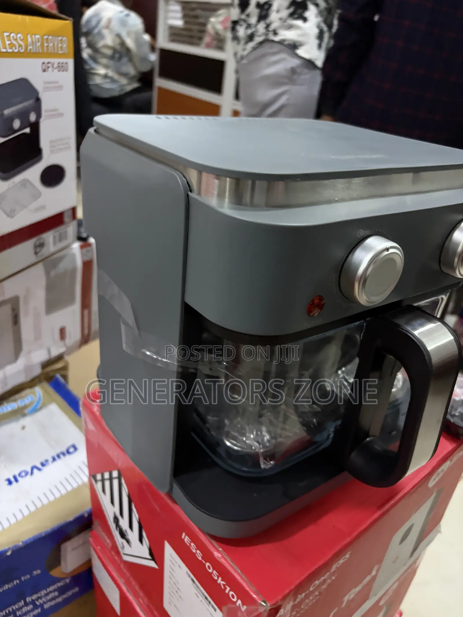 Qasa 6L Glass Pot Oil Less Air Fryer