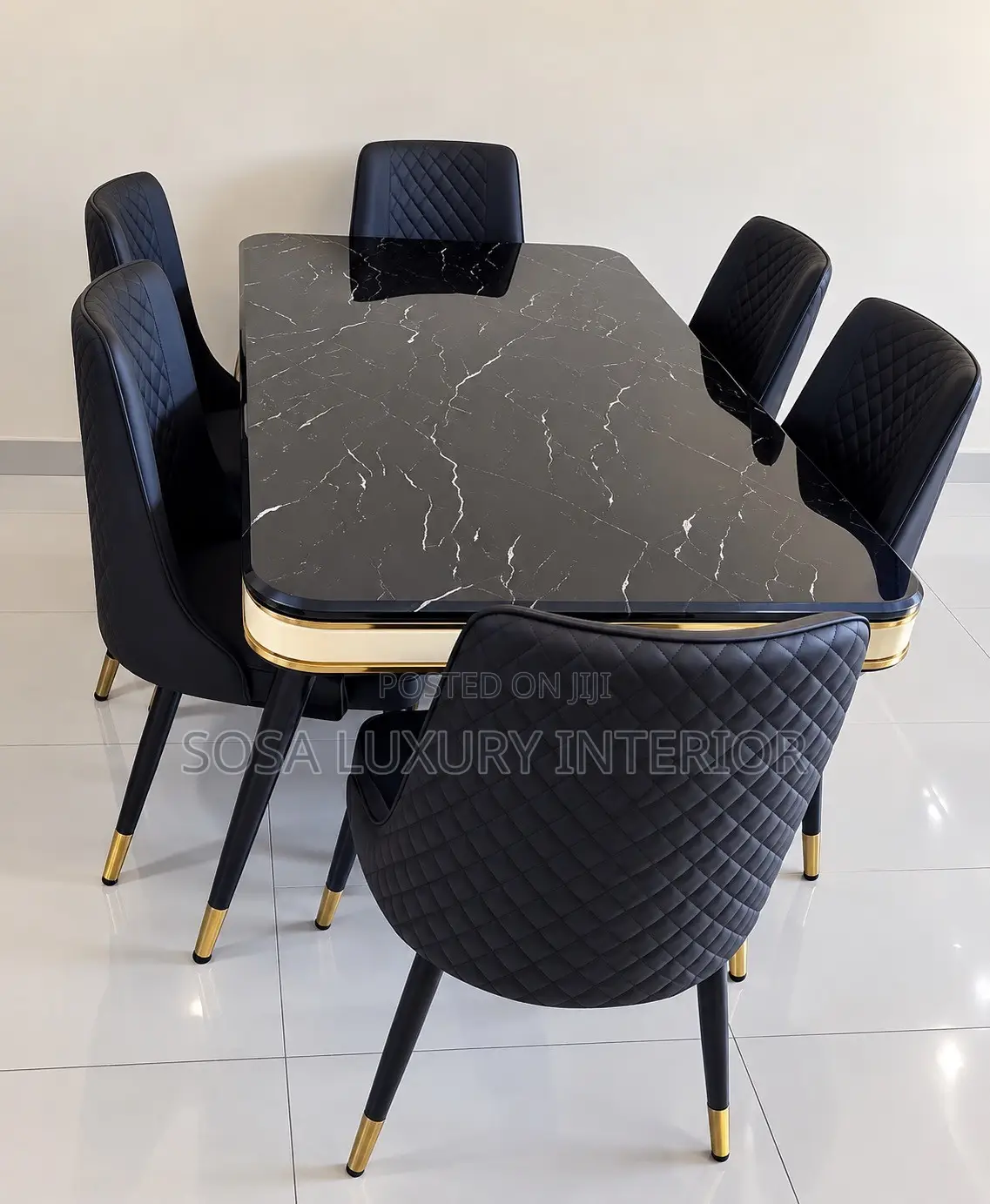 Luxury 6 Seater Dining Table Set
