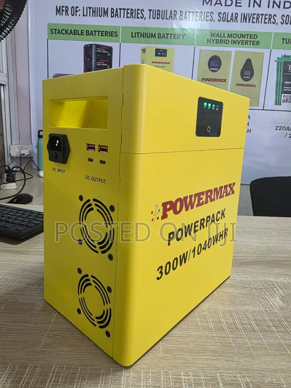 Strongest Lithium Battery 300wats Powermax Solar Generator