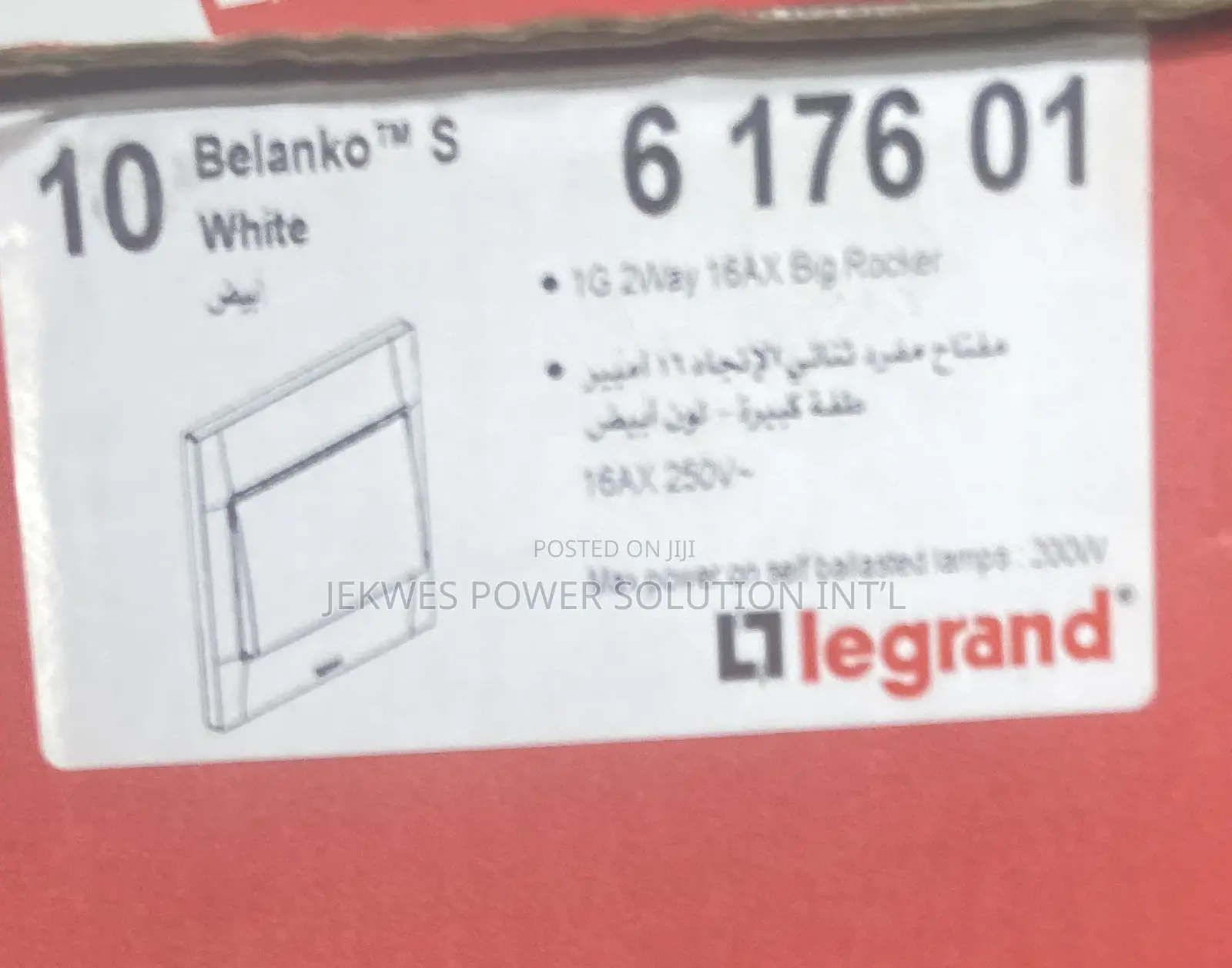 Original 1Gang 2 Way 16A Legrand White