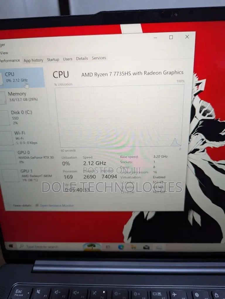 Laptop Lenovo Legion Slim 5 16GB AMD Ryzen 7 SSD 512GB