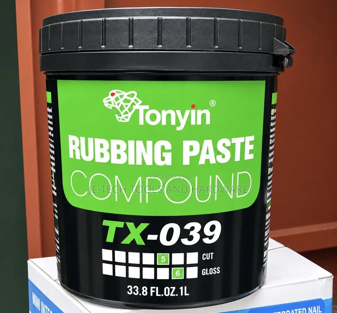 1-Liter Tub of Tonyin Rubbing Paste Compound (Model TX-039).