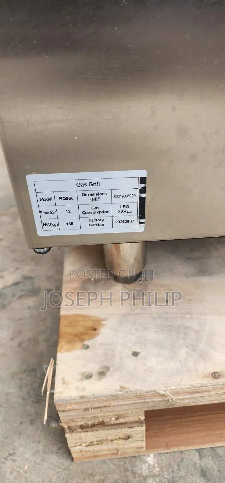 Standing Gas Grilled