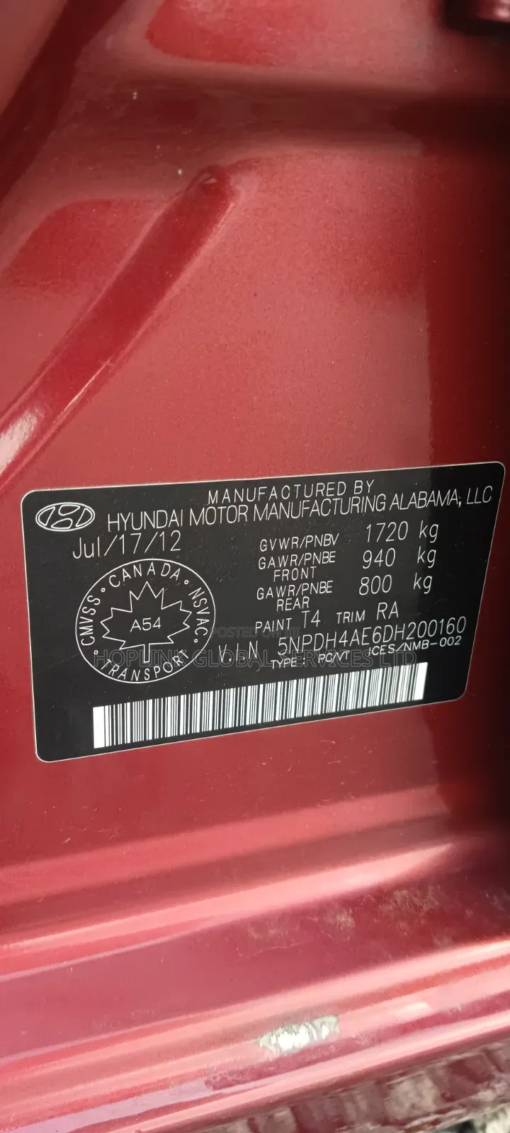 Hyundai Elantra Touring SE 2012 Red