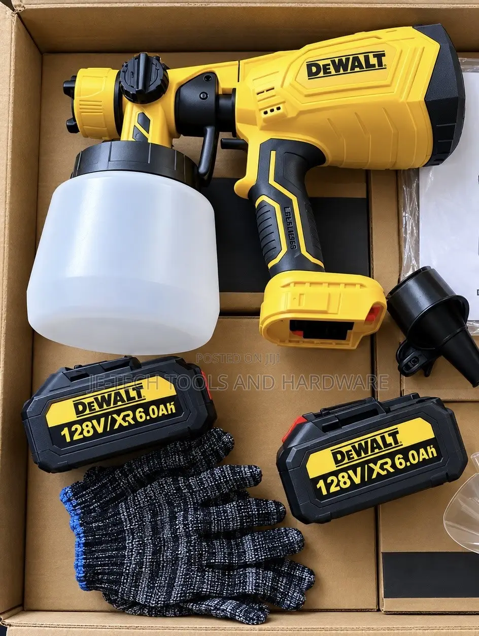 DeWALT-branded 128V Cordless Paint Sprayer Kit