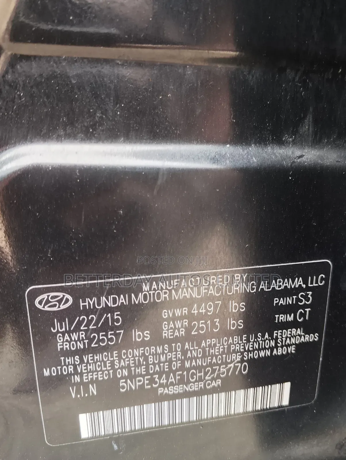 Hyundai Sonata 2016 Black