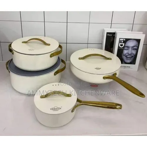 8pcs Luxury Uakeen Germany Ceramic Cookware Sets