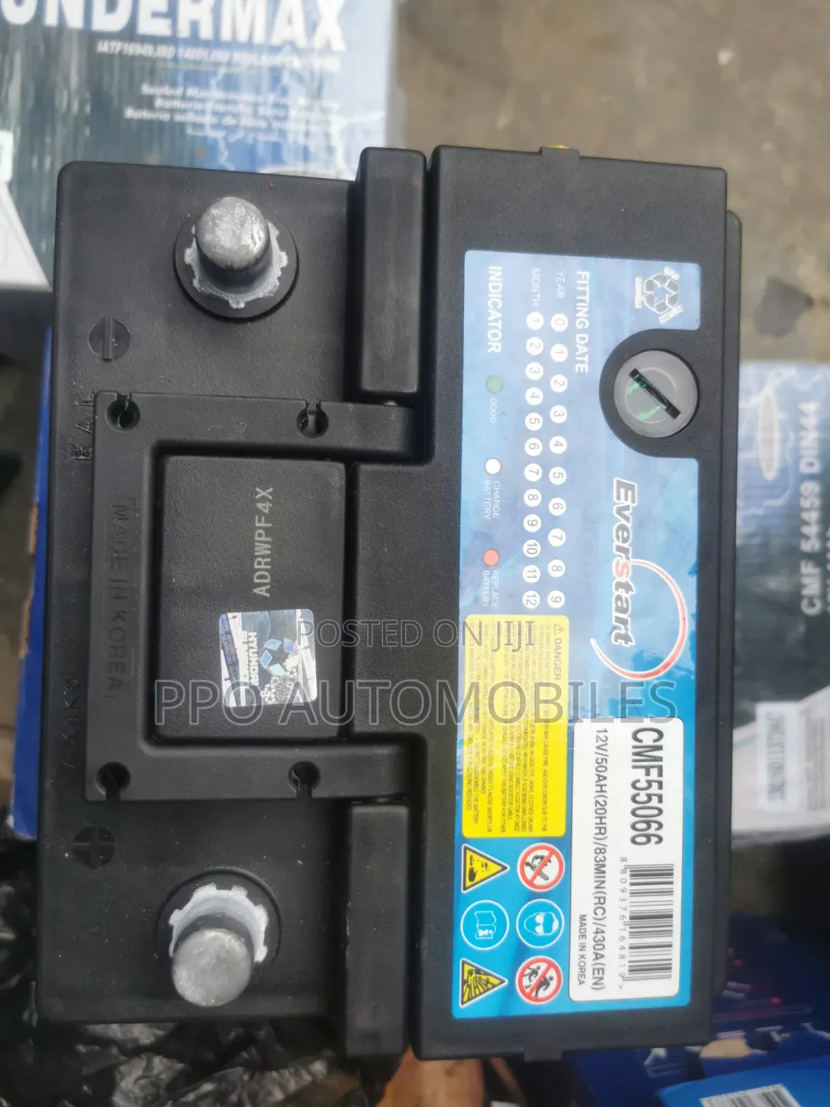 12V 50ah Everstart Automotive Battery (Corolla 2022)