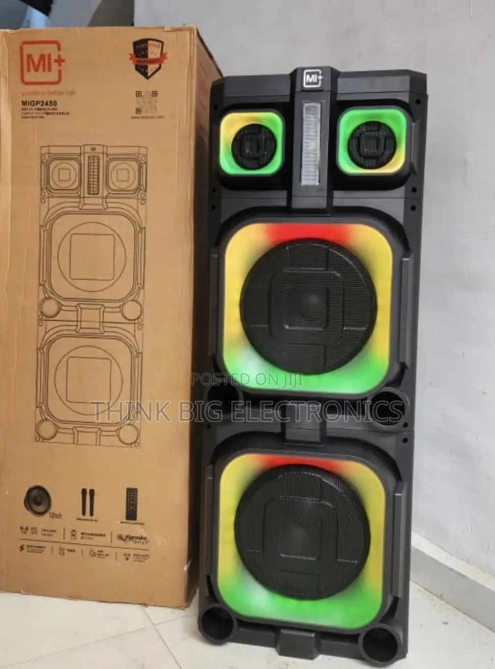 MI+ MIGP2450 Rechargeable Bluetooth Party Speaker With Wireless Mics
