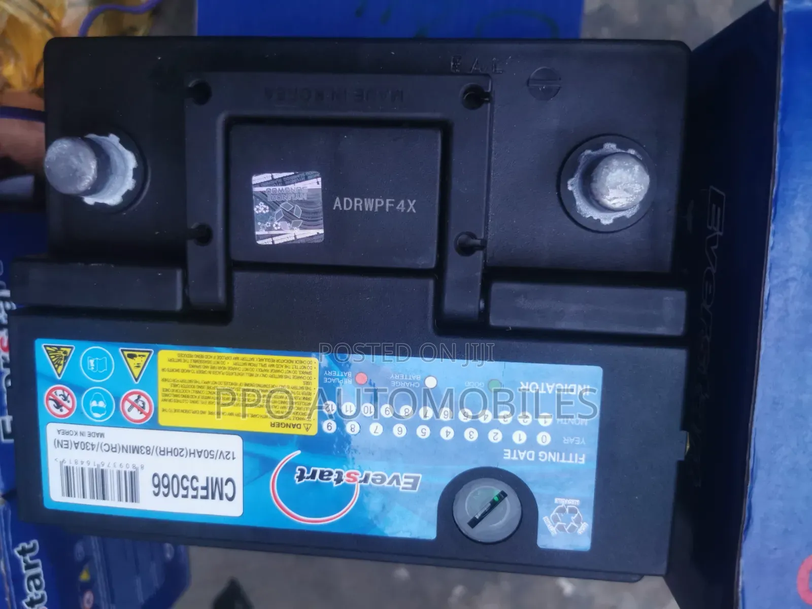 12V 50ah Everstart Automotive Battery (Corolla 2022)