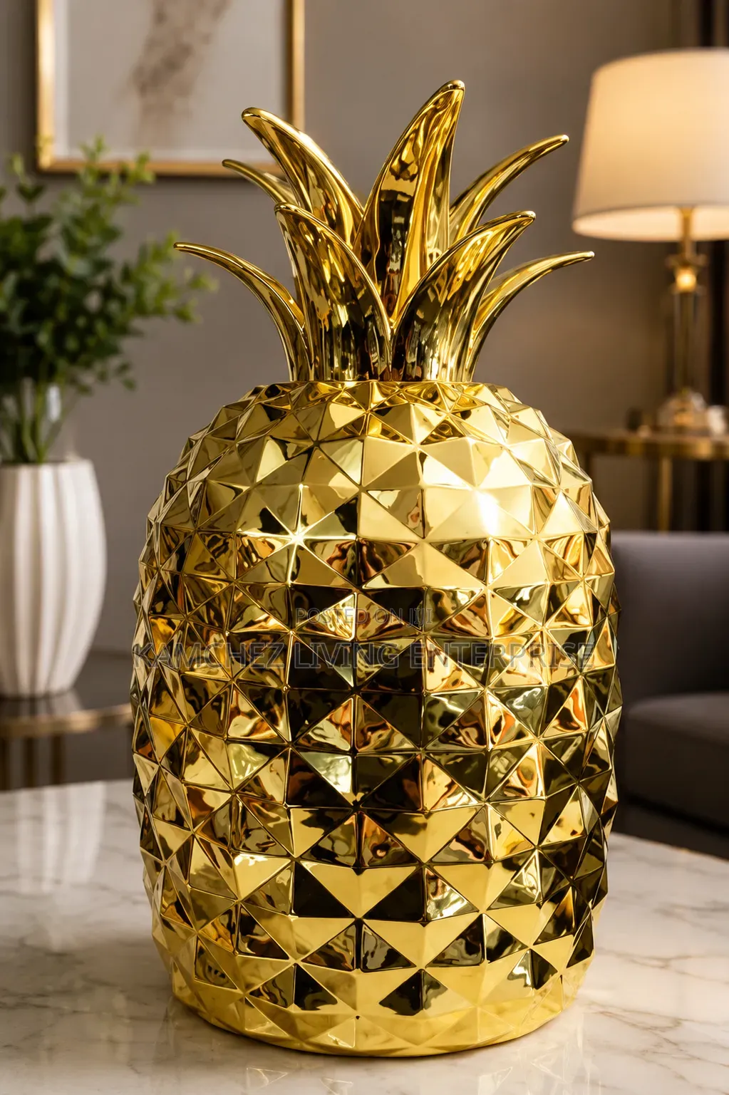 Luxury Gold Pineapple Shape Cutlery Accessories Set