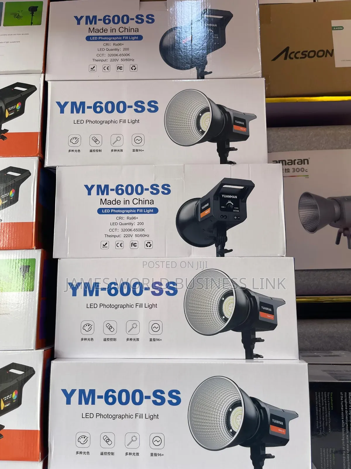 Led Video/Content Light Ym600 Ss Bi Color With Stand