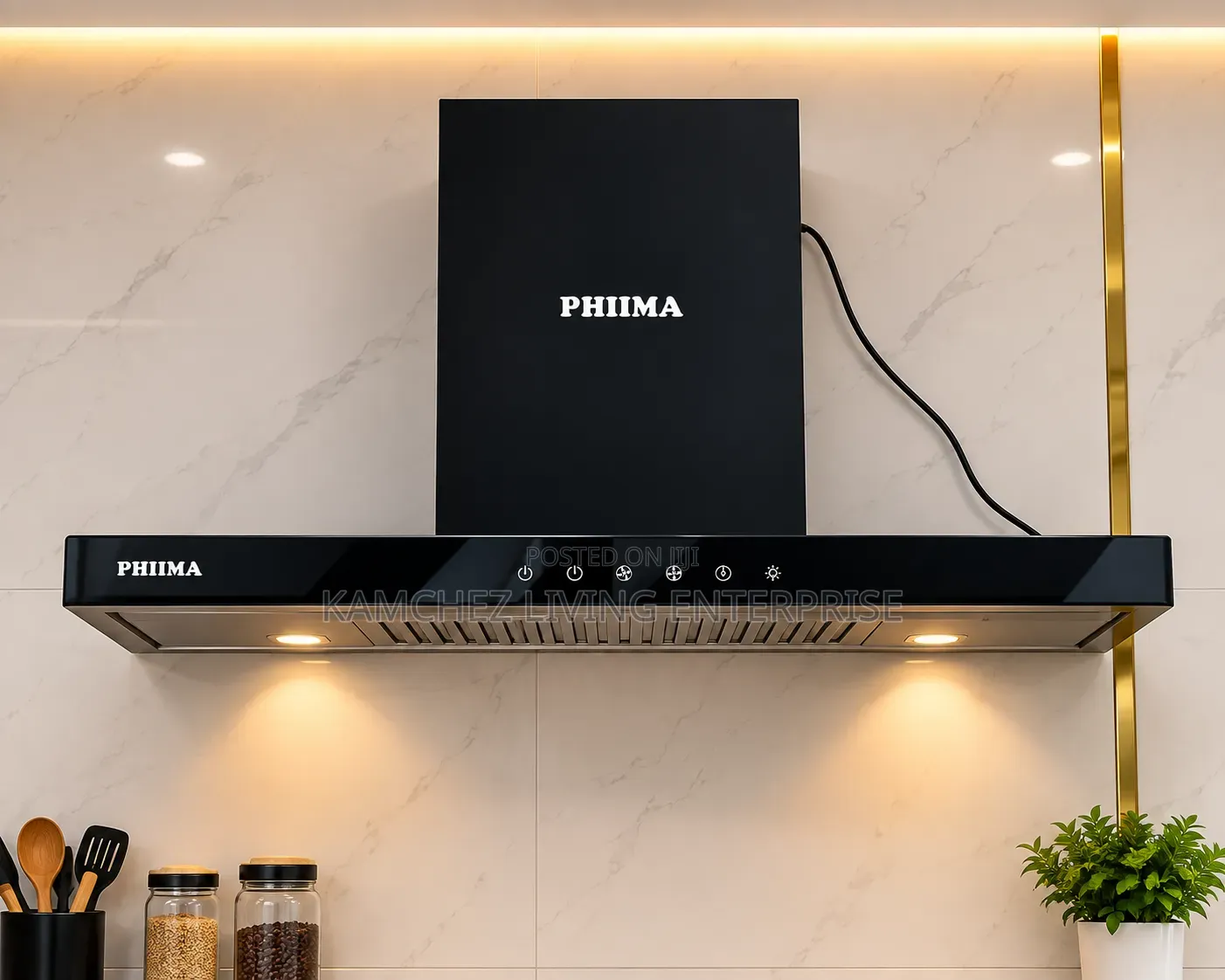 90cm Modern PHIIMA Kitchen Hood/Chimney- Stylish, Powerful Efficient!