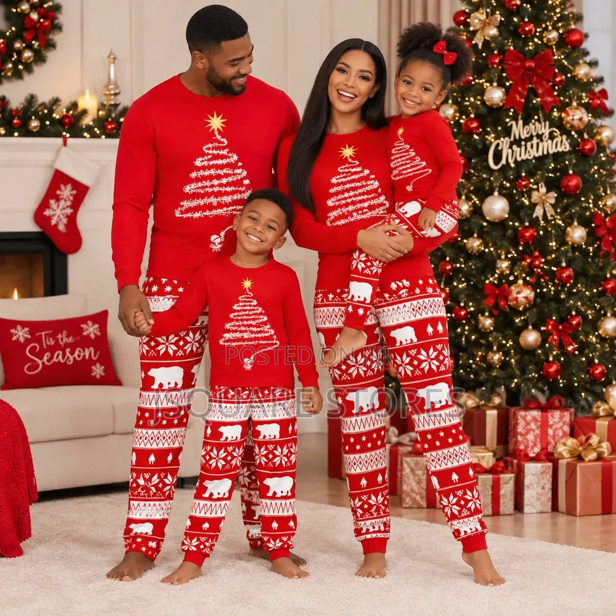 Family Christmas Pyjamas S, M, L, XL, 2XL and 3XL Children: 2 to 15yrs