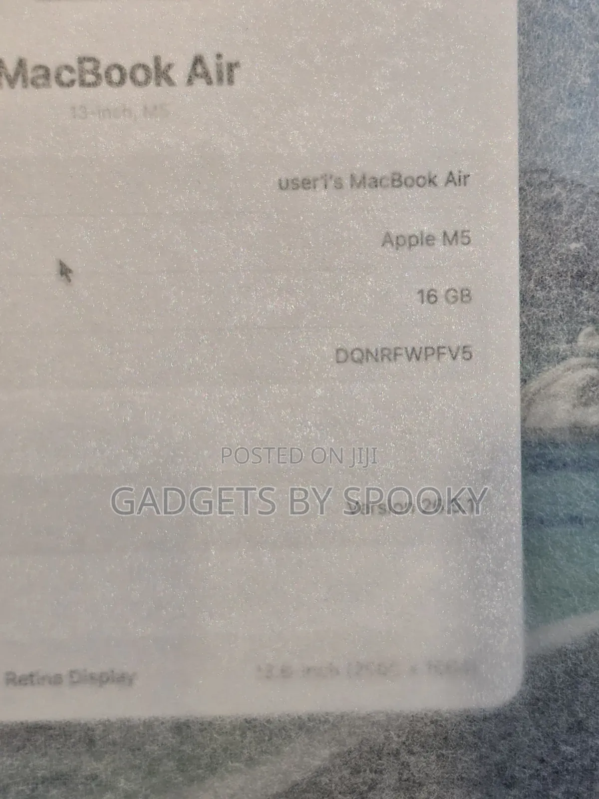 Laptop Apple MacBook Air 2026 M5 16GB SSD 512GB
