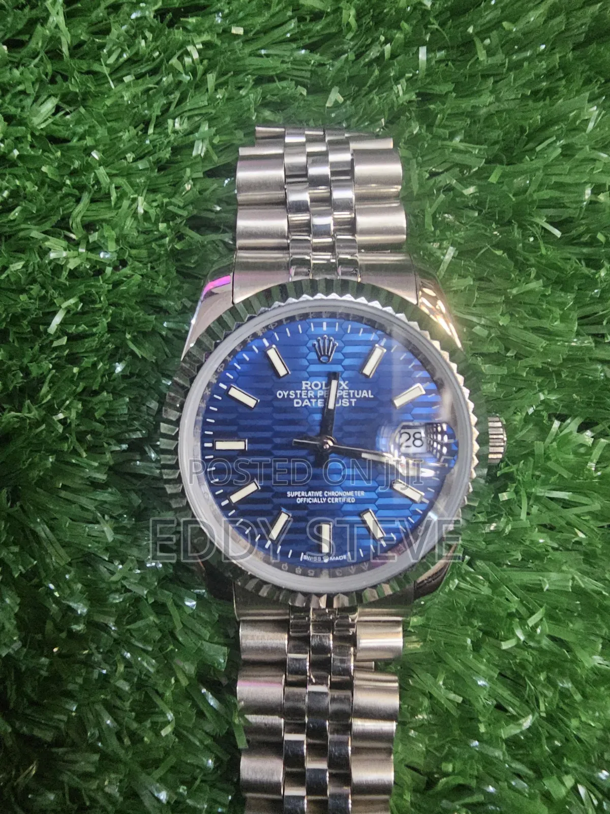 London Used Rolex 36mm Datejust Blue
