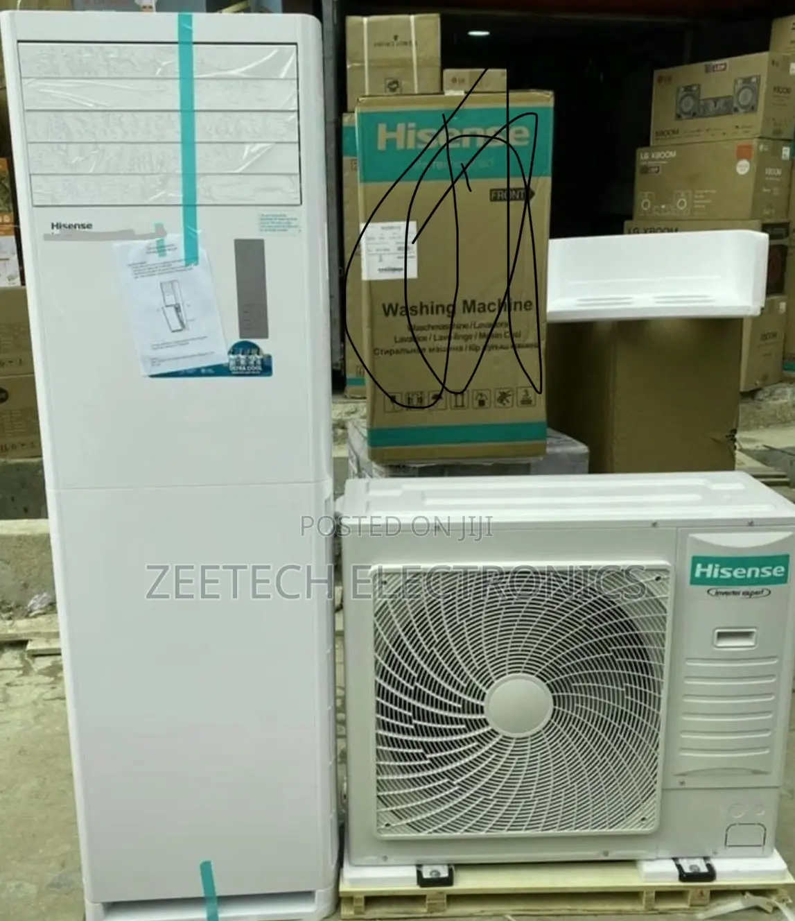 Hisense 3 Horse Power Inverter Floor Standing Air Conditioner
