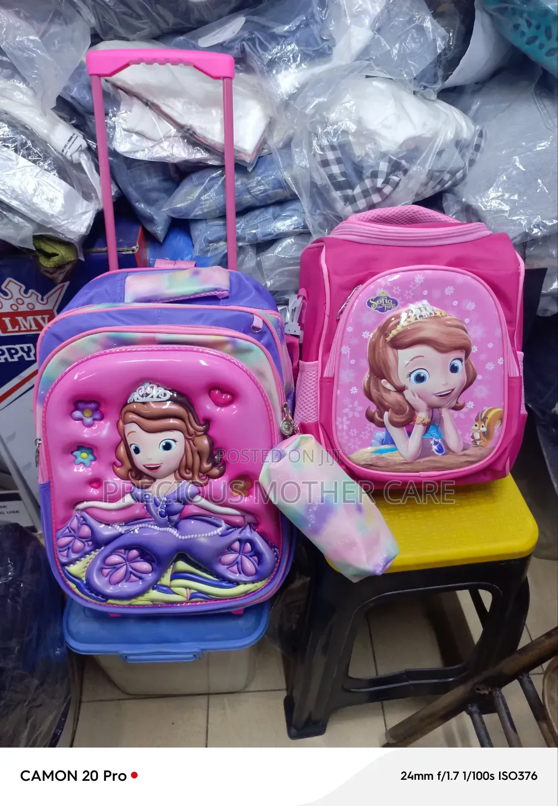 Children Character Troulley Back Pack Lunch Bag and Pencil Case 3 Pics