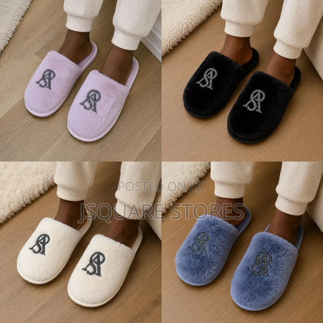 Vs Covered Toes Furry Indoor Slide Comes in 4 Colours Sizes: 36 to 43