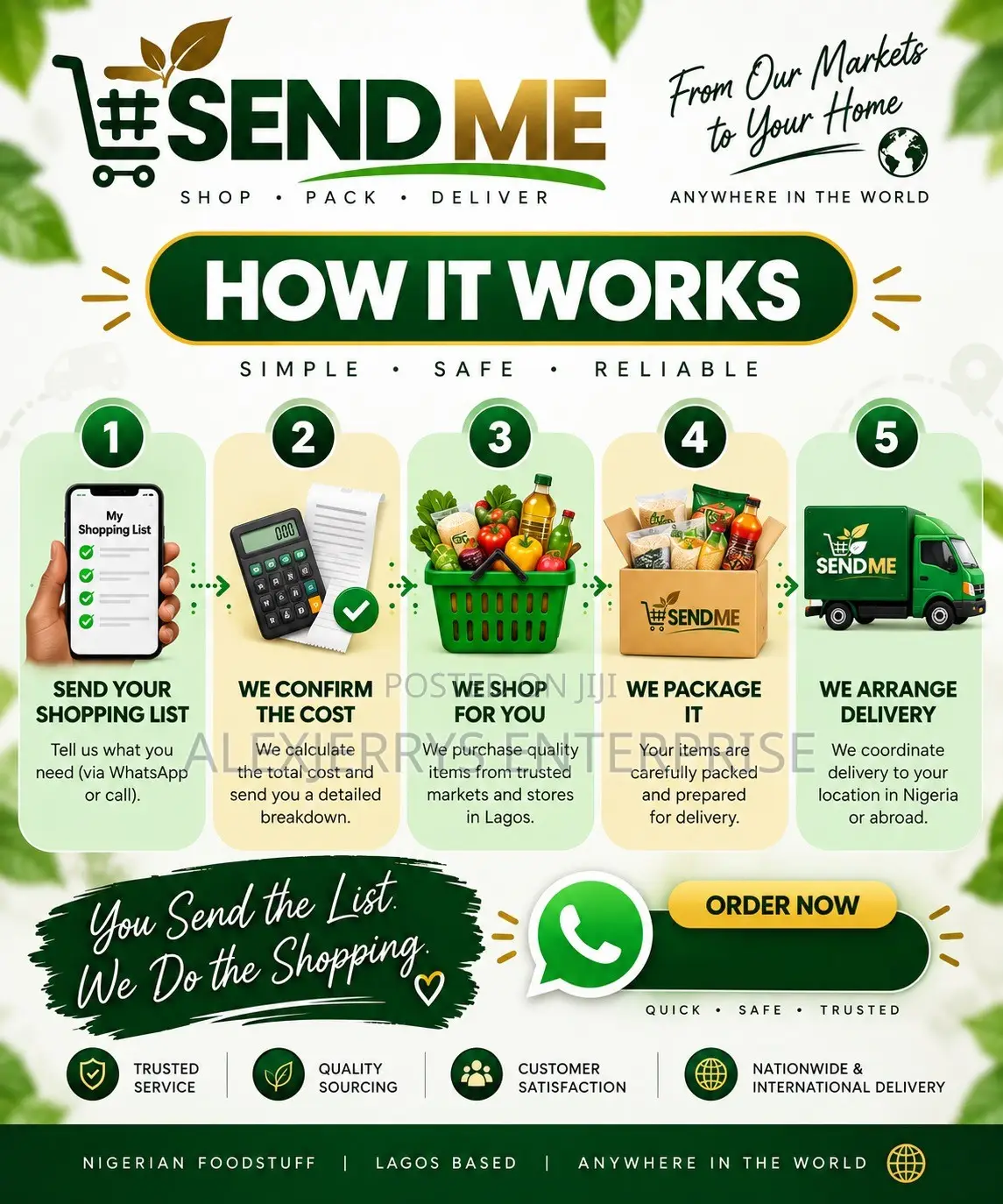 Foodstuff Shopping Delivery | Nigerian Foodstuff | Lagos Based