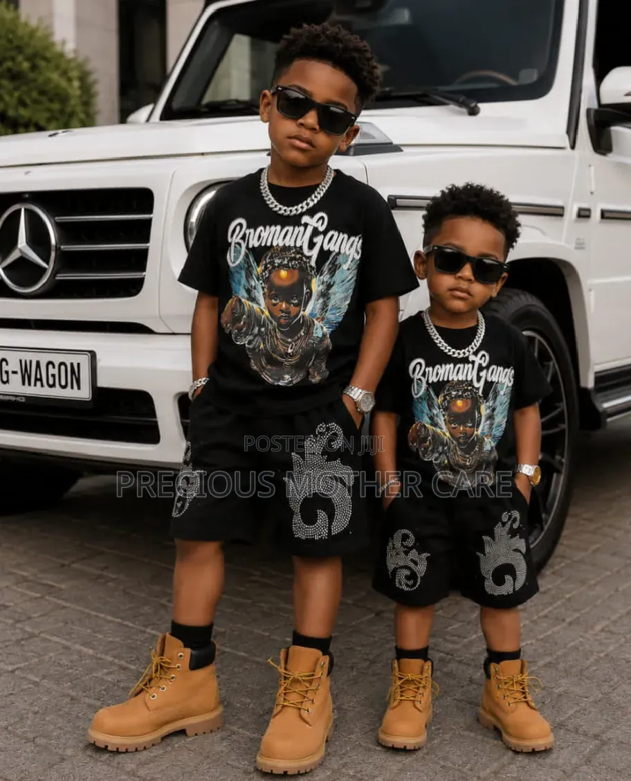 Quality Children Top and Stoning Jean Short