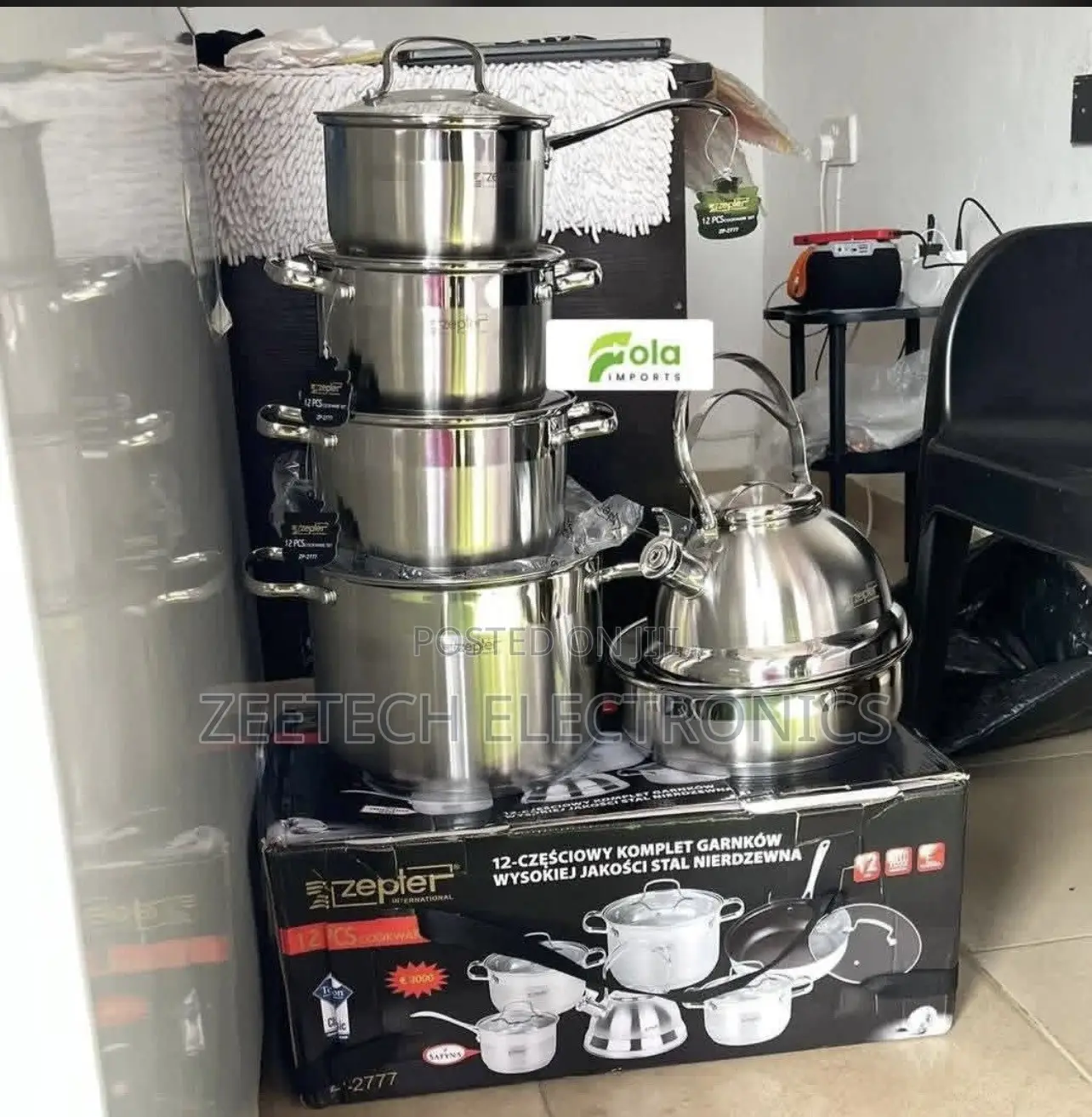 Zepter 12 Set High Quality Stainless Steel Pot