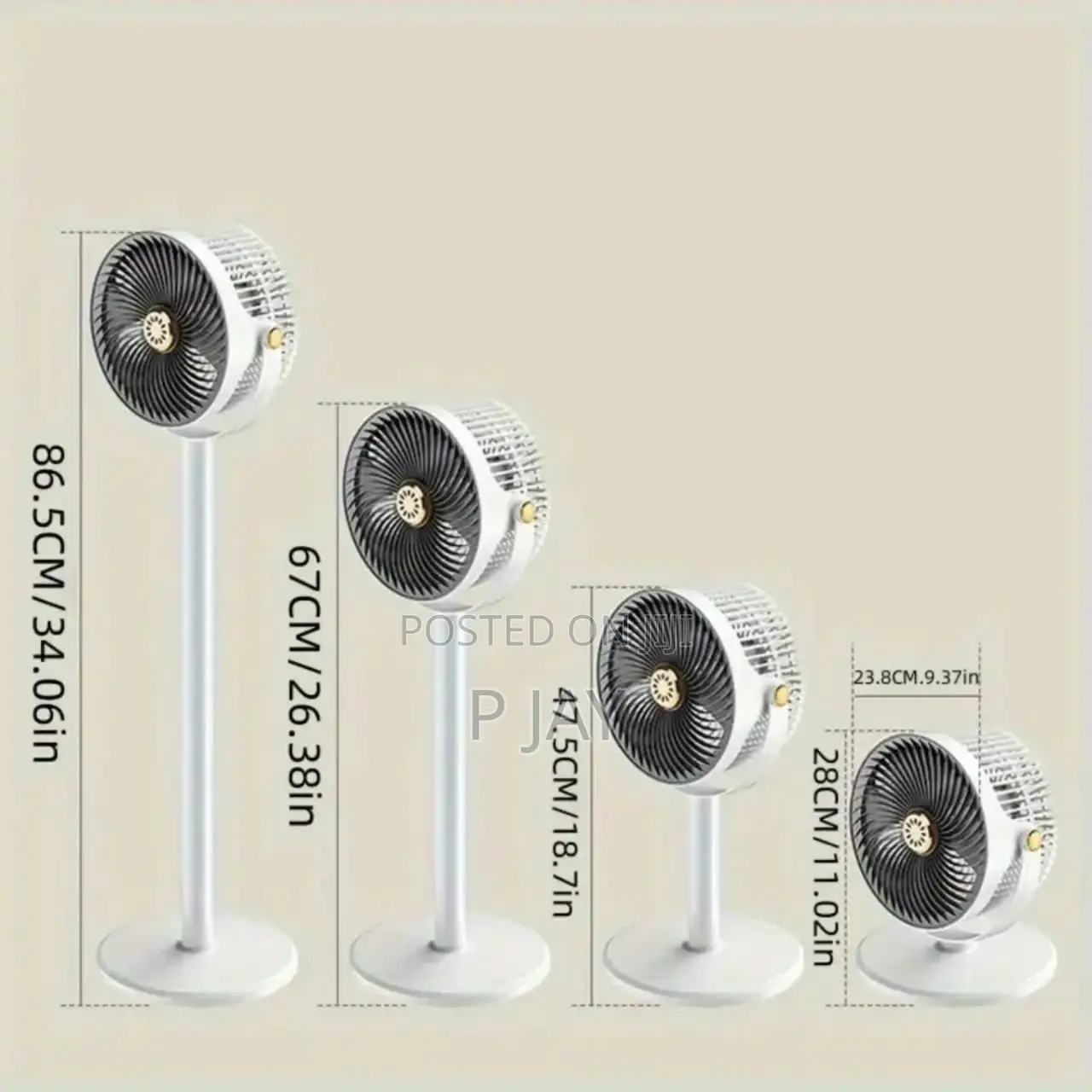 Portable Rechargeable 3-in-1 Fan