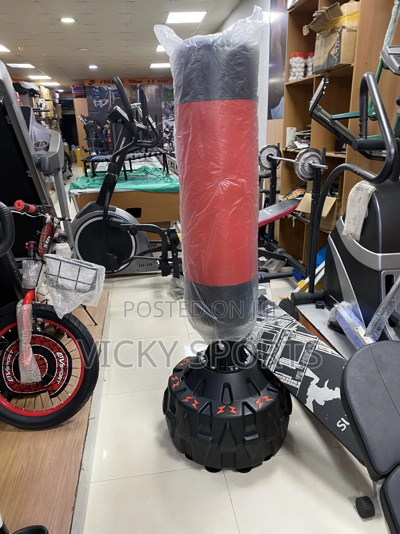 American Fitness Standing Punching Bag