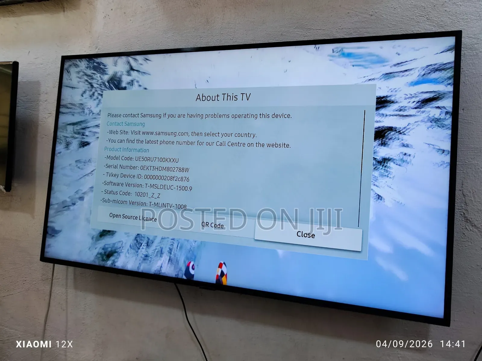 50" Inches Samsung Crystal Clear Premium Uhd HDR Sleek Smart TV