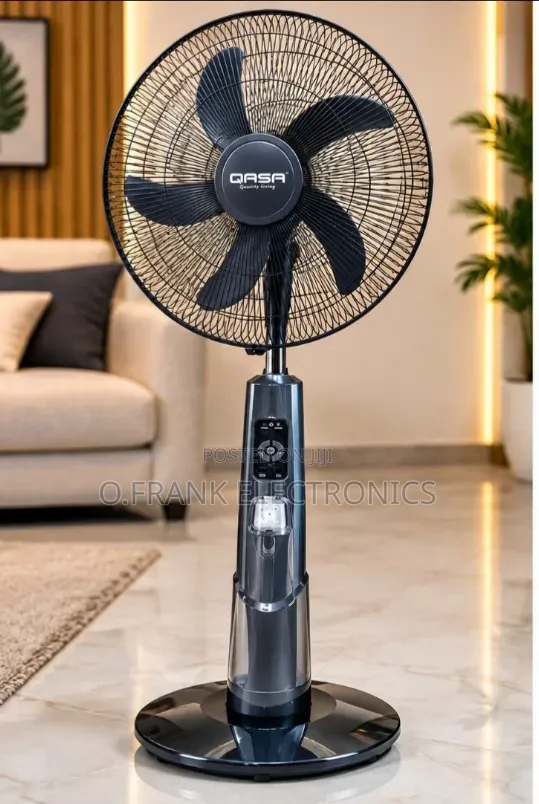 Qasa 18Inches Rechargeable Solar Standing Fan