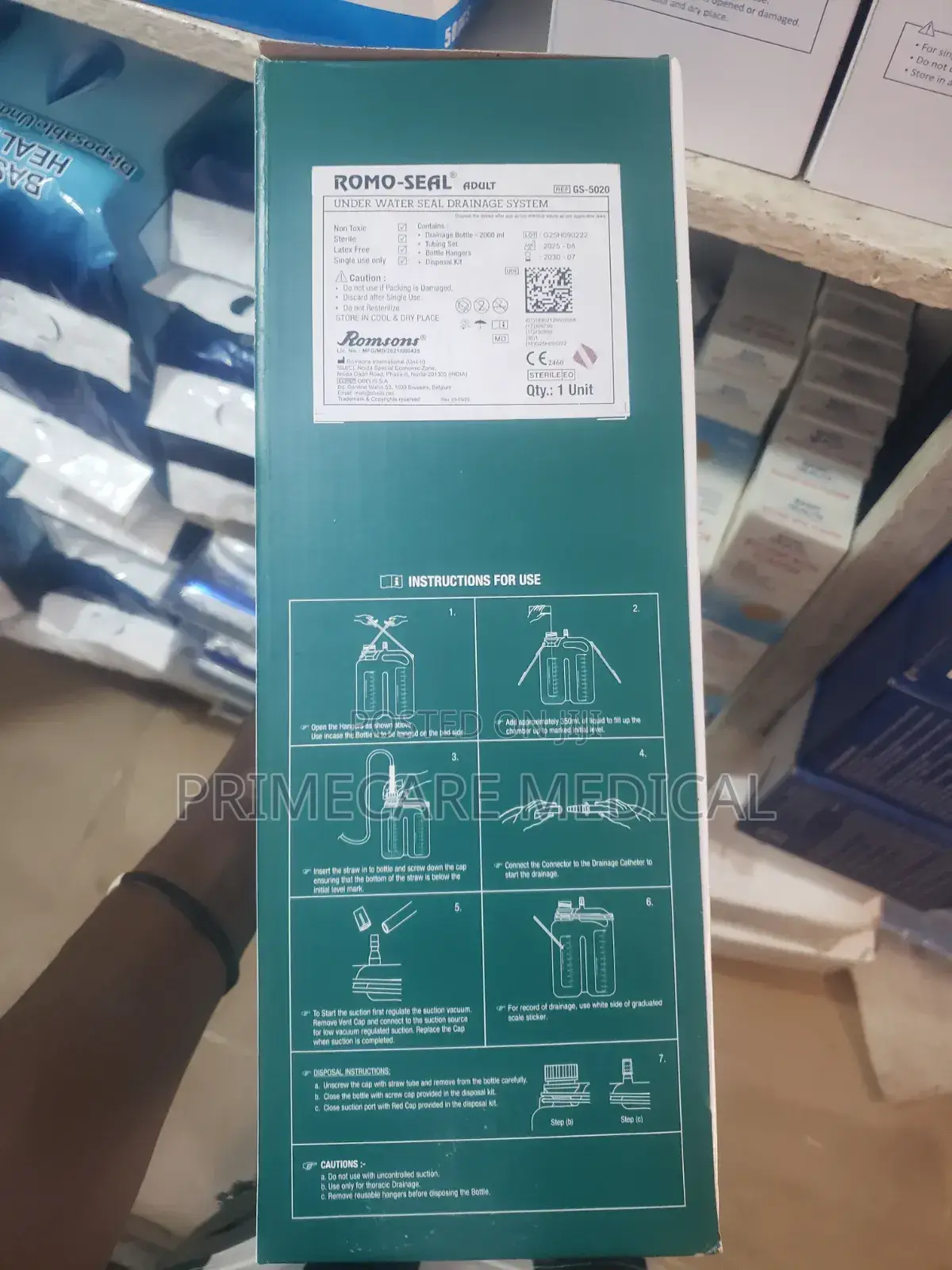 Under Water Seal Drainage