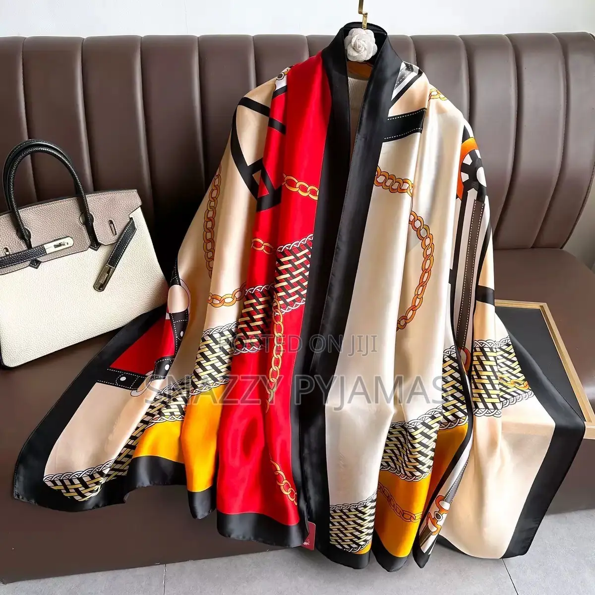 90 X 180cm Silky Vintage Big Scarf