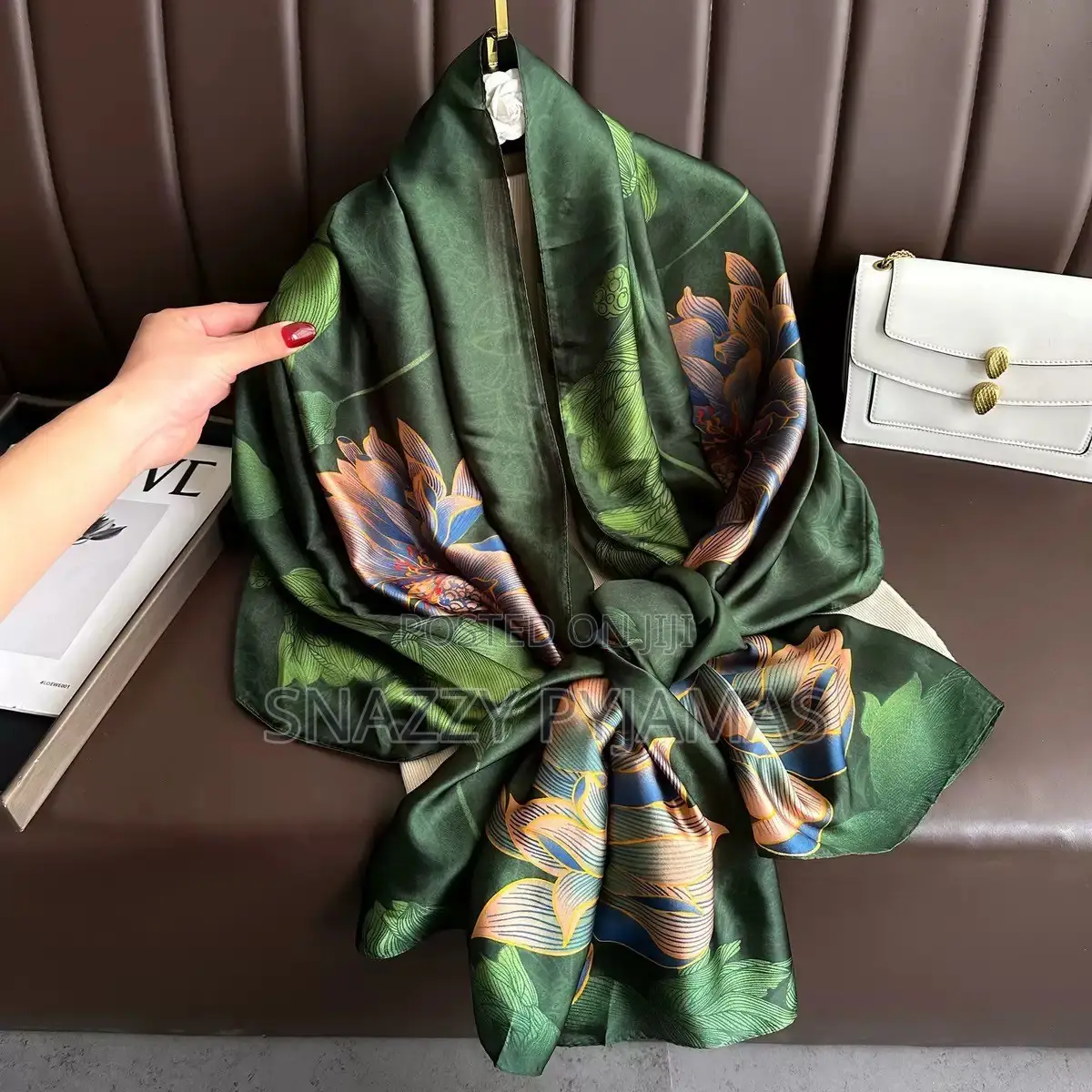 90 X 180cm Silky Vintage Big Scarf