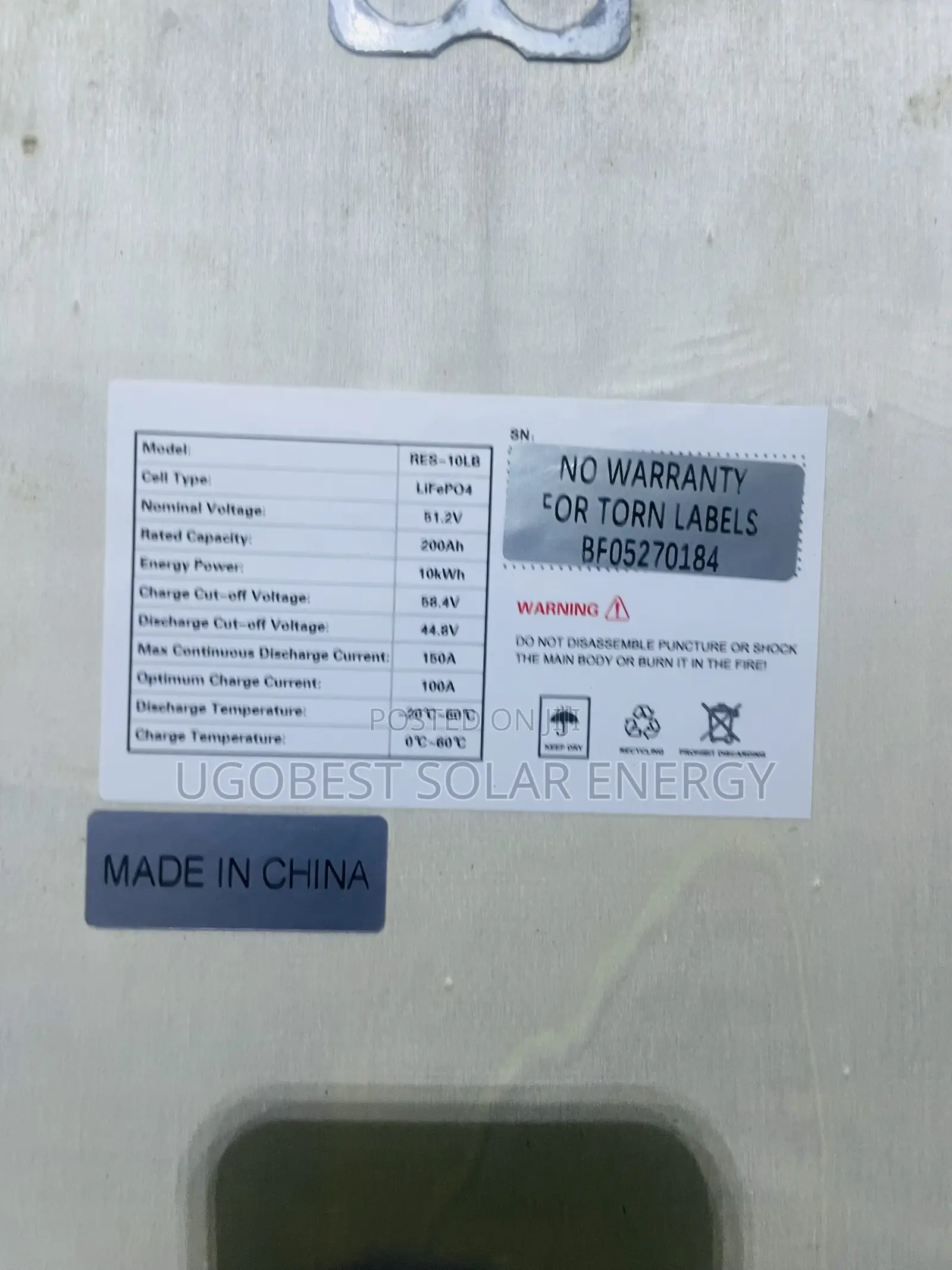 10kwh 51.2v Hyper Power Lithium Ion Battery