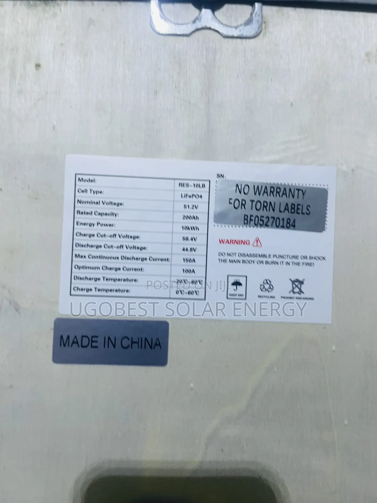 10kwh 51.2v Hyper Power Lithium Ion Battery