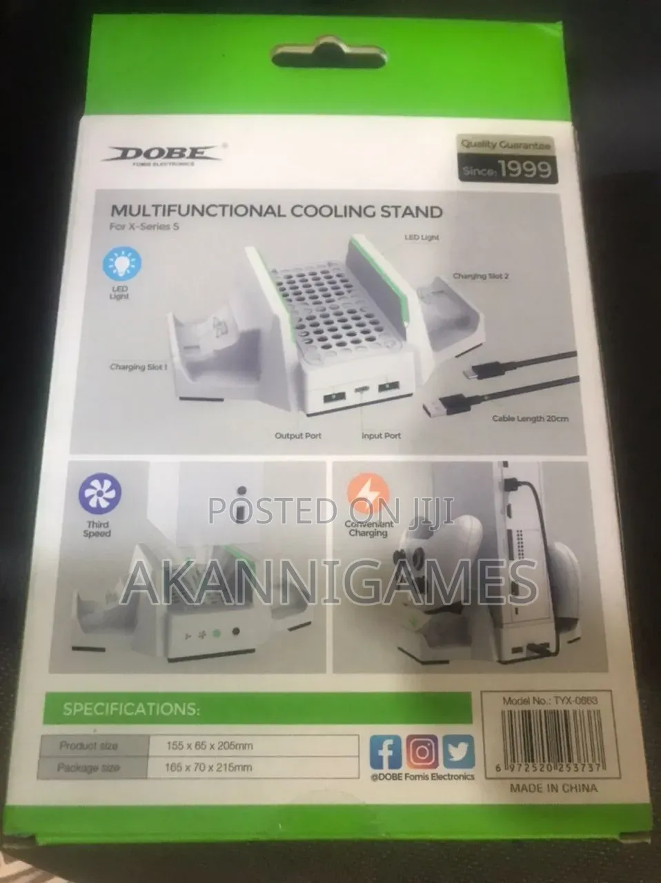 Multi Cooling Stand With Dual Controller Charger for Xbox Series S