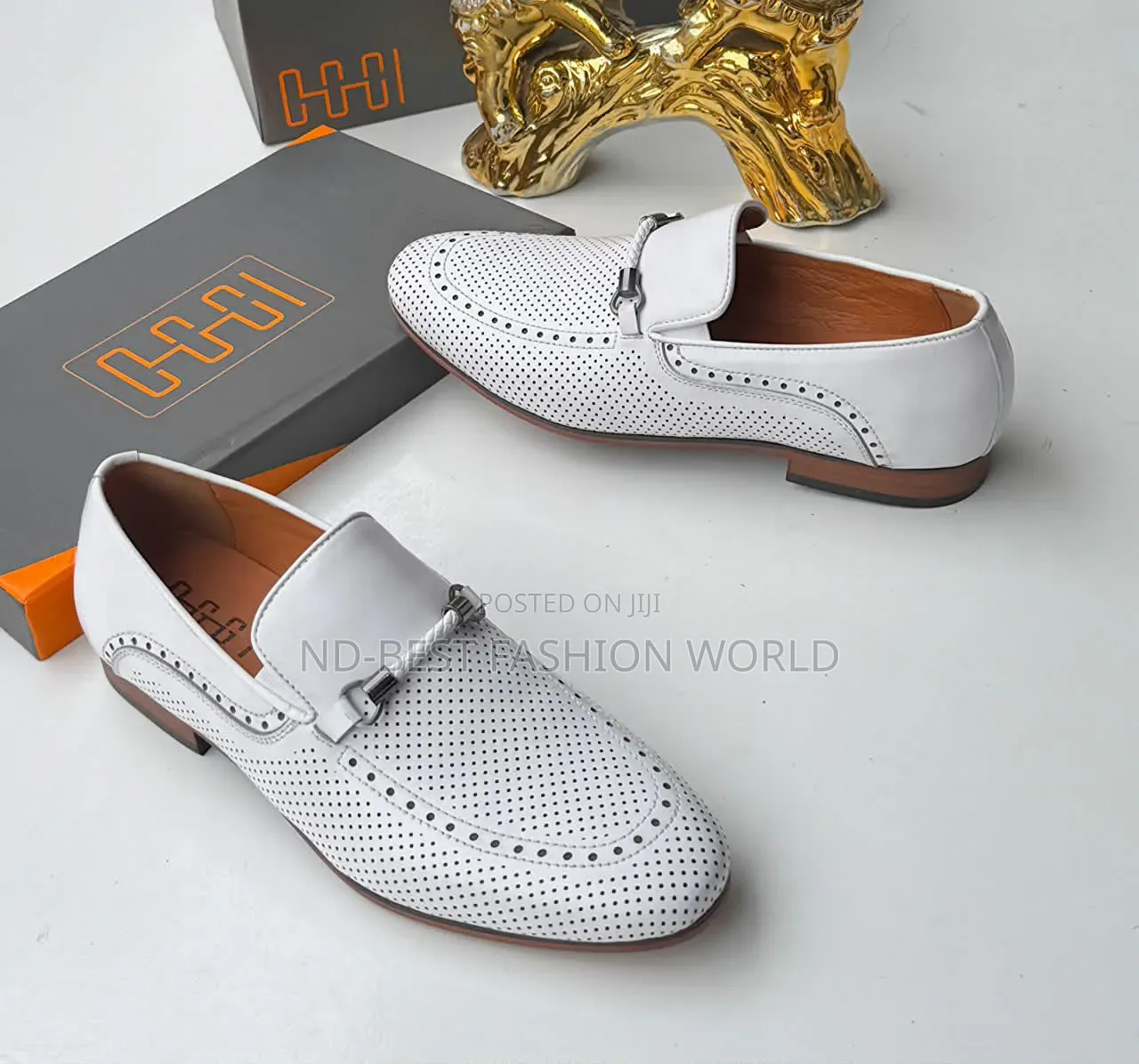 Leather White Shoes