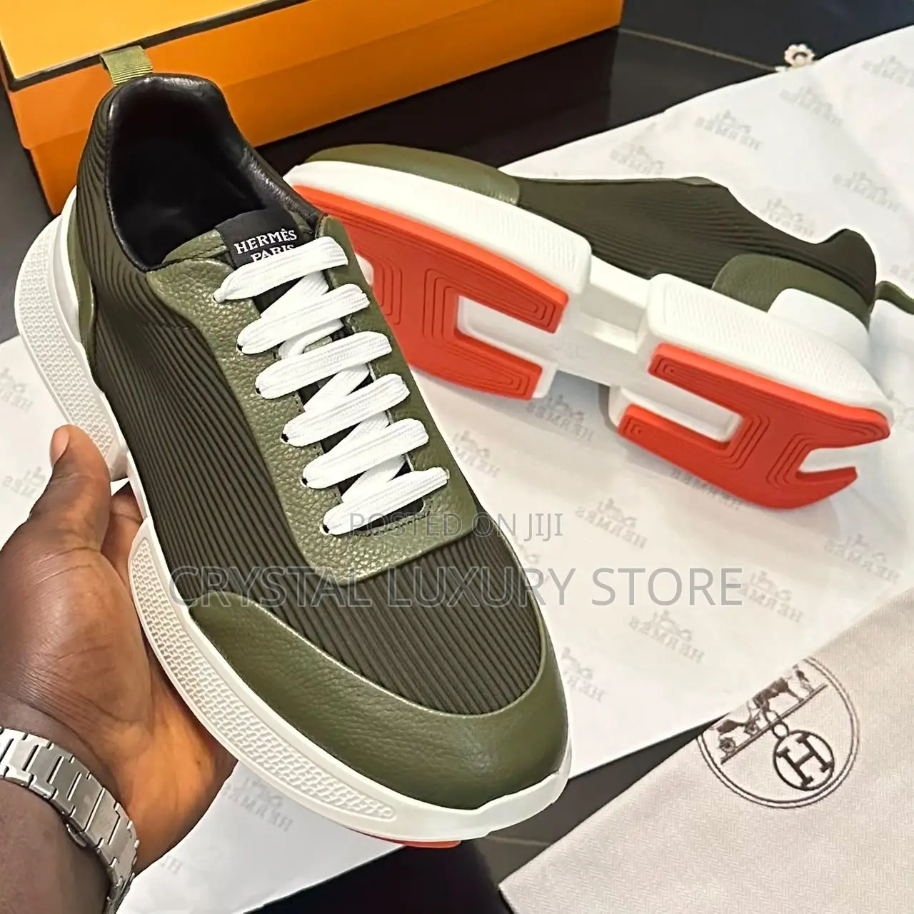Hermes Quality Luxury Men Sneakers