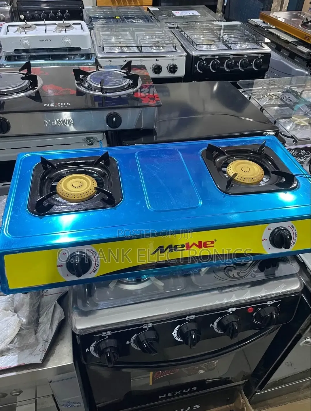 MEWE Table Top Two Burner Gas Cooker