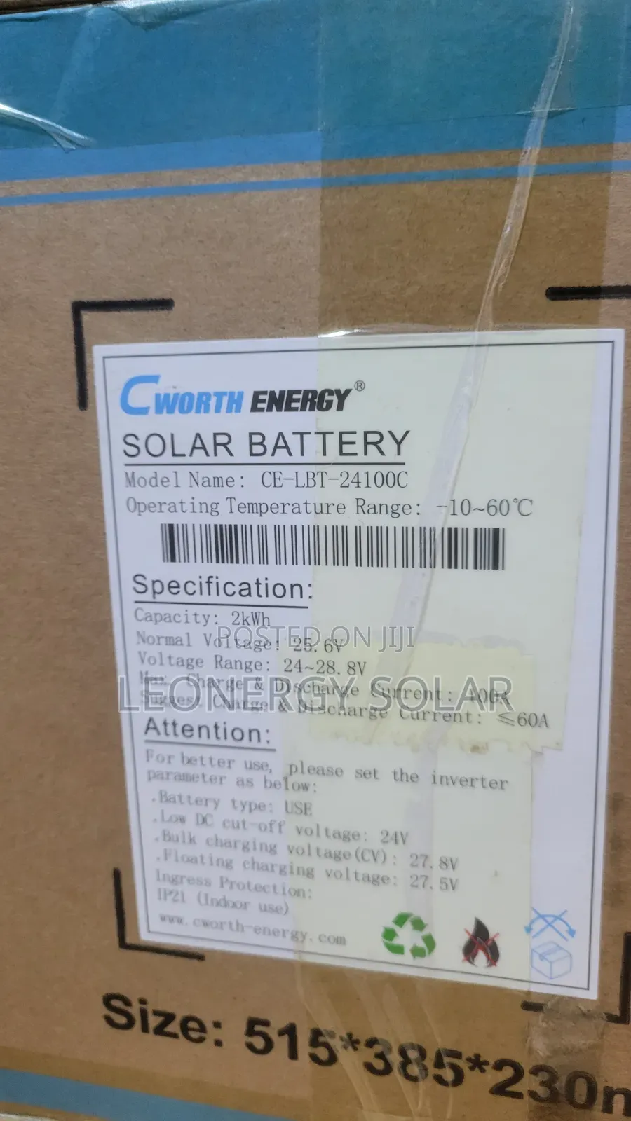 CWORTH 2kwh 24v Lithium Battery ( New Model )