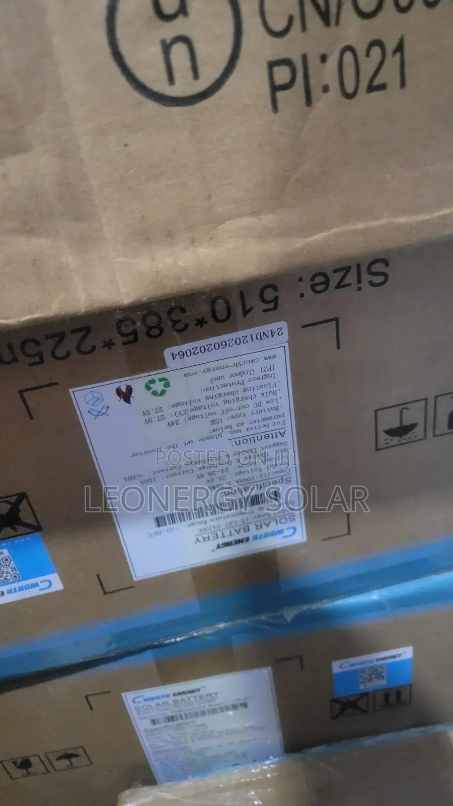 Cworth 2.5kwh 24v Lithium Ion Battery