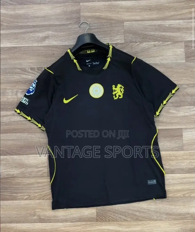 Chelsea Away Jersey -Chelsea FC Black Away Kit | Fan Player Version