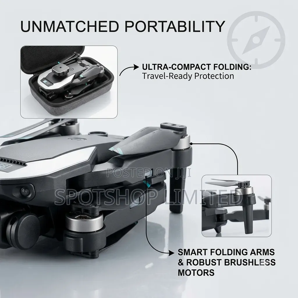 S150 Foldable Drone – 2 Batteries + Wifi